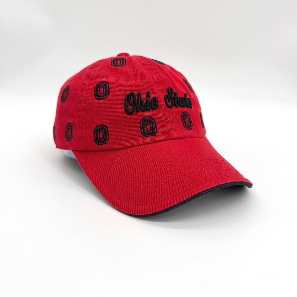 American Needle Ohio State Buckeyes OSFM Cotton Red Hat Womens Gameday Cap